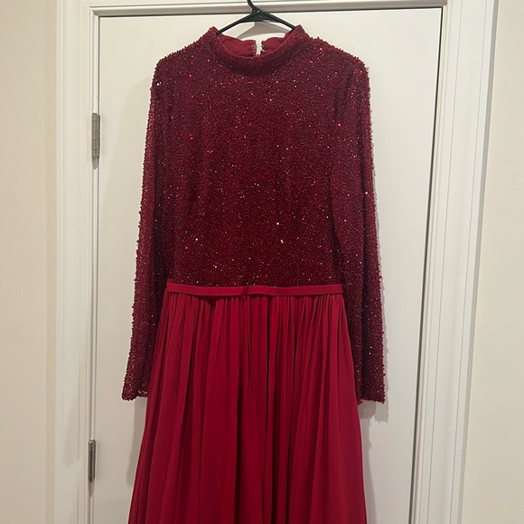 sparkling silver dress Malisa Sequin Gown